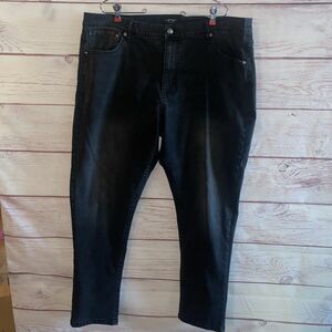 Ed Hardy Jeans Men 42 Black Slim Fit Embroidered Skull Logo MEHD8300-5